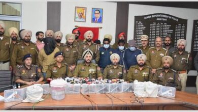 अमृतसर पुलिस ने ड्रग तस्करी रैकेट का किया भंडाफोड़, 3 किलो हेरोइन और 9 लाख रुपये की ड्रग मनी के साथ 4 गिरफ्तार