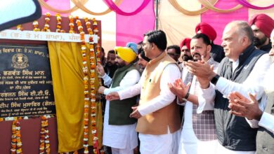 मंत्री हरभजन सिंह ईटीओ ने रक्षा सड़क सुदृढ़ीकरण परियोजना की रखी आधारशिला