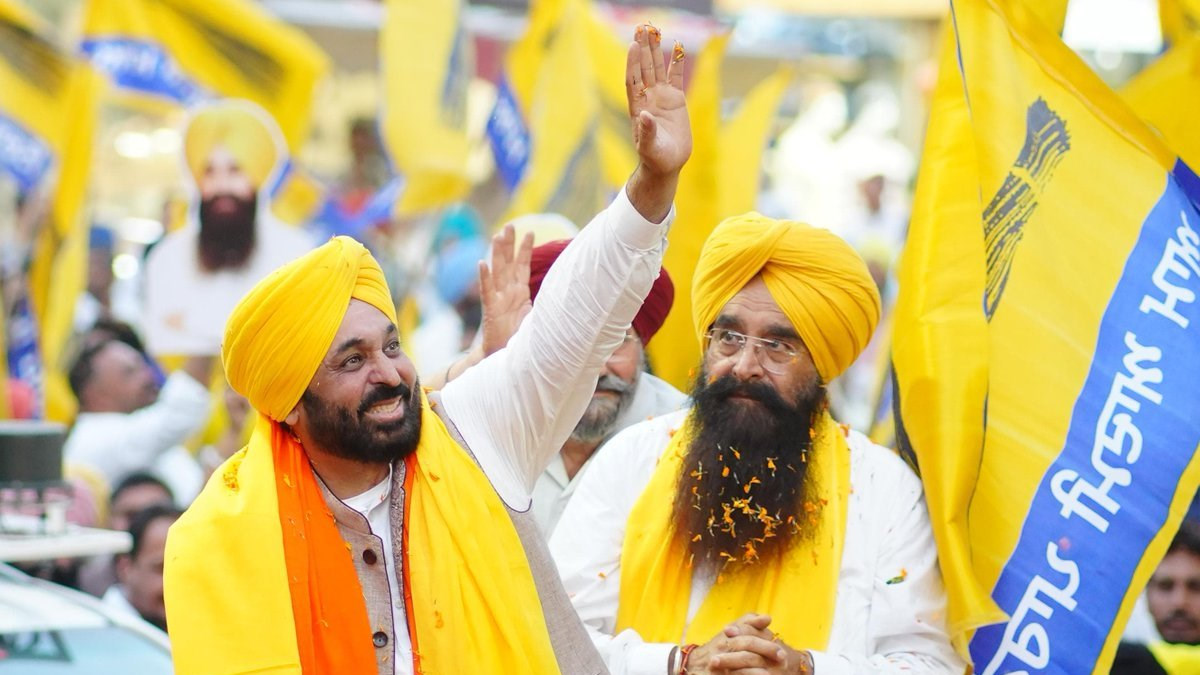 सीएम भगवंत मान ने बठिंडा में गुरमीत खुड्डियां के लिए किया प्रचार