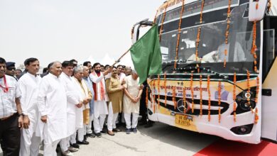 हरियाणा के मुख्यमंत्री ने जींद से अयोध्या धाम तक तीर्थयात्रा बस को दिखाई हरी झंडी