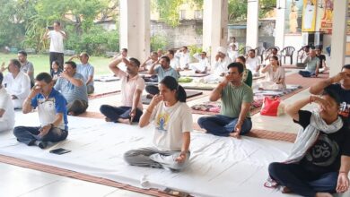 यमुनानगर की जगाधरी अनाज मंडी में अंतर्राष्ट्रीय योग दिवस के अवसर पर जिला स्तरीय कार्यक्रम का किया गया आयोजन